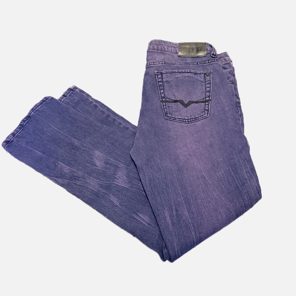 Vintage Guess purple dyed jeans
